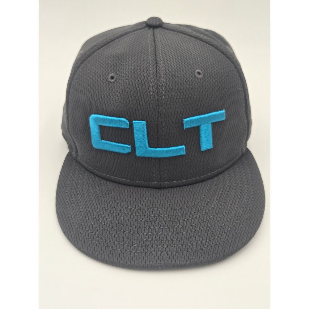 Authentic Collection CLT Charlotte MiLB Fitted Hat Gray Blue 7 1/2